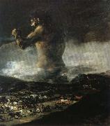 Francisco Goya The Colossus or Panic oil